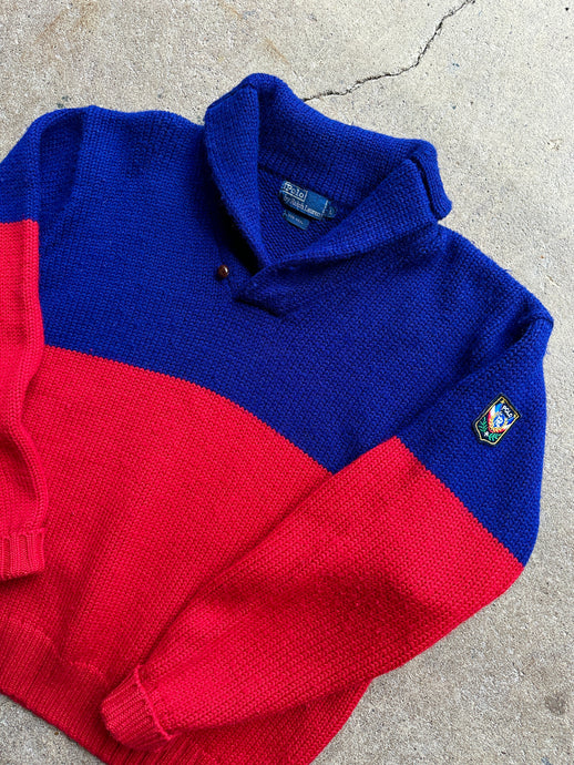 Vintage Polo Crest Logo Sweater (L)