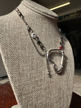 Load image into Gallery viewer, EYES UP HERE X HEAT CHECK CHARM NECKLACE 2