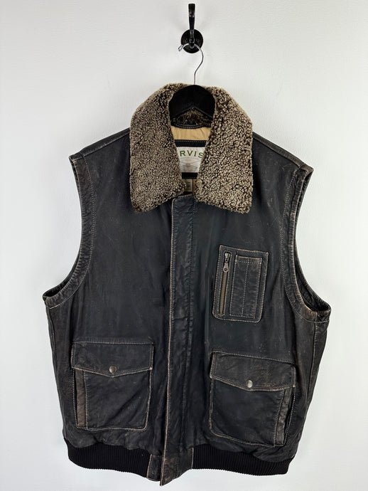 Vintage Orvis Leather Vest